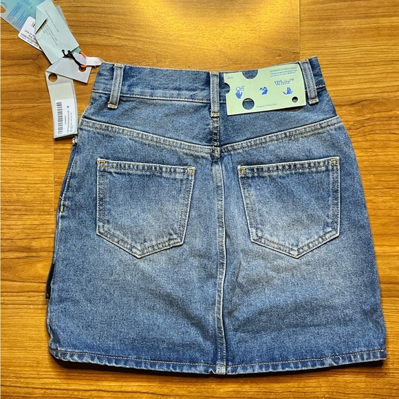 OFF-WHITE C/O VIRGIL ABLOH DENIM MINI SKIRT - Picture 2 of 11